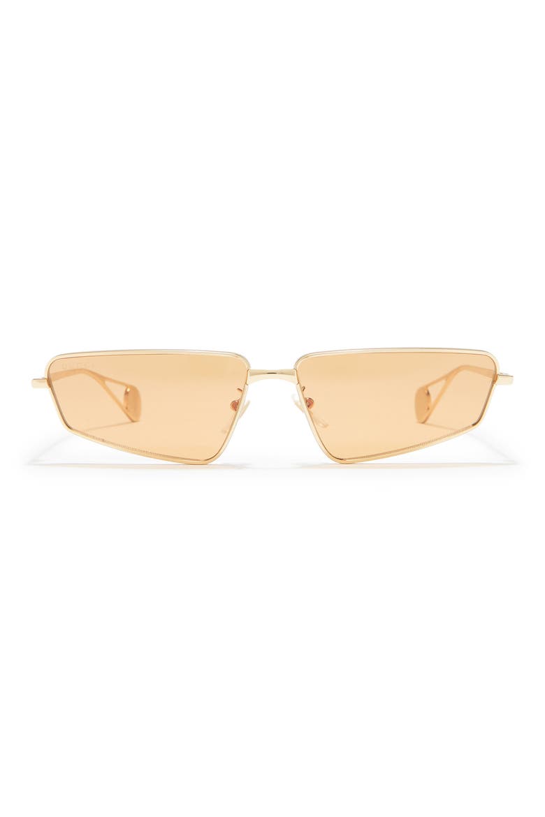 63mm Cat Eye Sunglasses, Main, color, GOLD GOLD ORANGE/ORG
