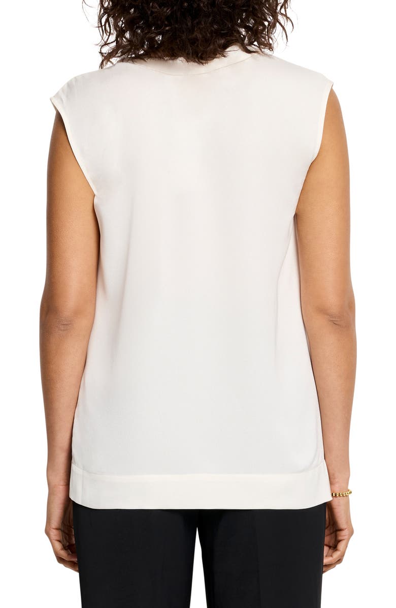 NIC+ZOE Sleeveless Chiffon Top, Alternate, color, Classic Cream