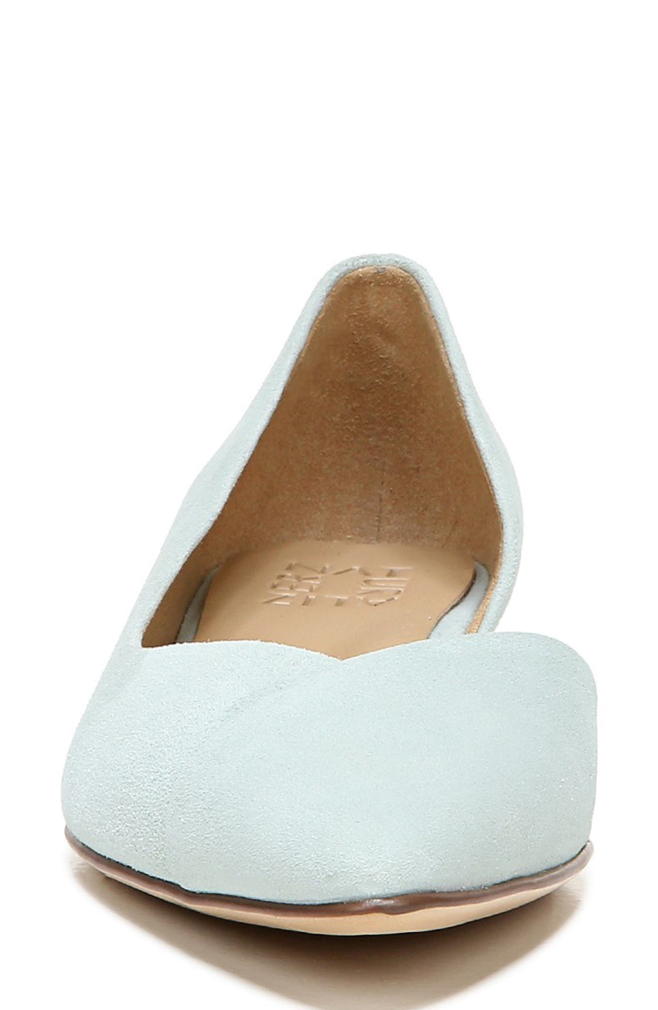 Hayden Half d'Orsay Pump, Alternate, color, SOFT MINT SUEDE