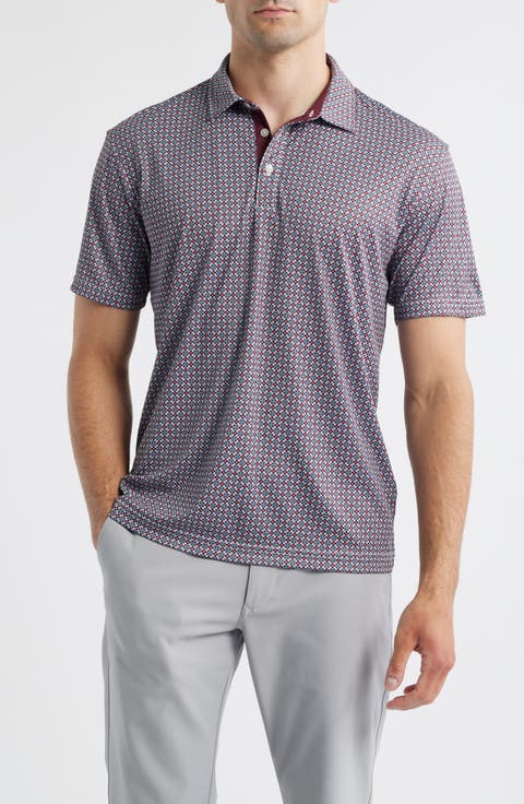 Rae Geo Print Golf Polo
