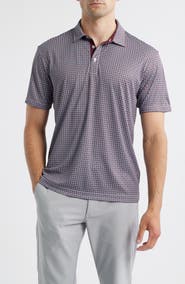 Swannies Rae Geo Print Performance Golf Polo
