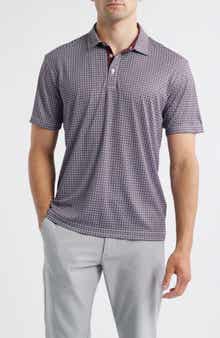 Swannies Rae Geo Print Performance Golf Polo