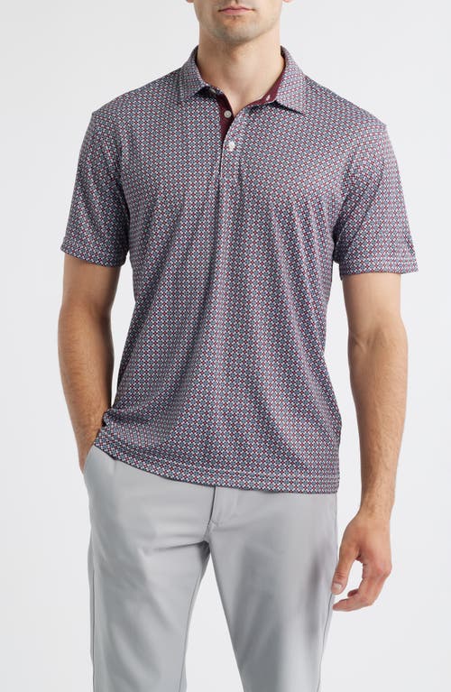 Swannies Rae Geo Print Golf Polo In Neutral