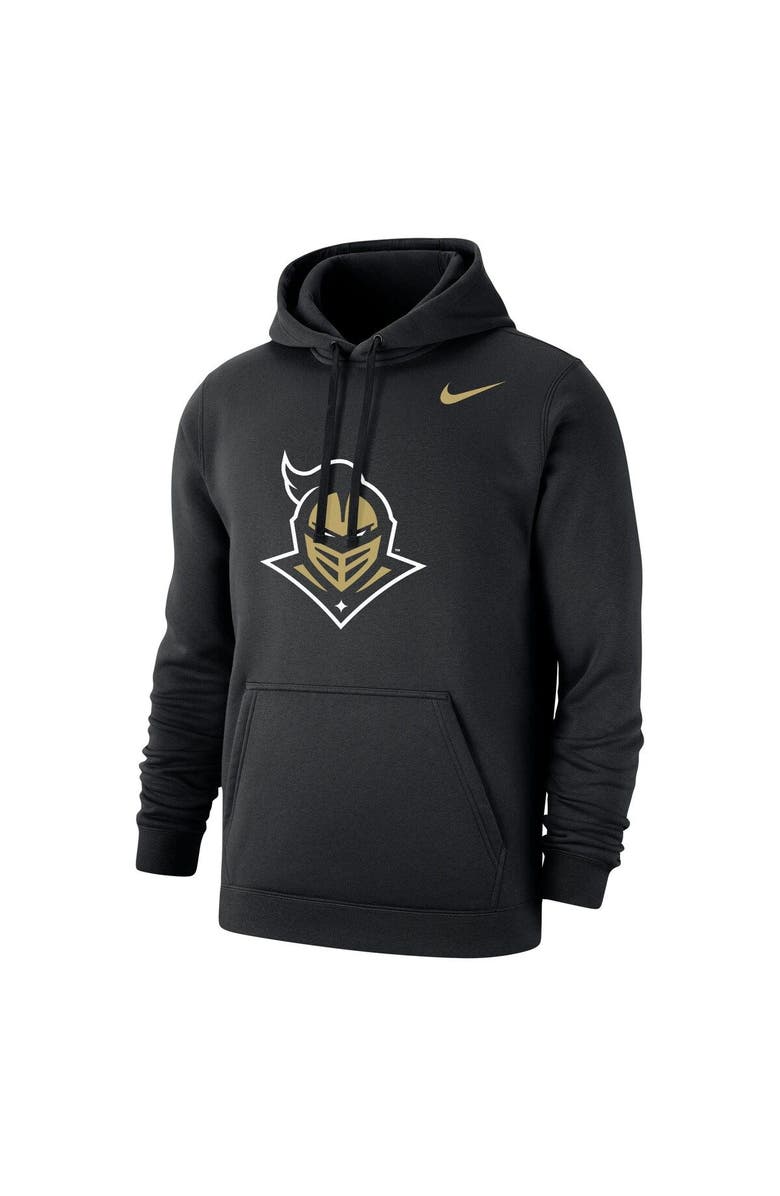 Nike Men's Nike Black UCF Knights Logo Club Pullover Hoodie, Alternate, color, 