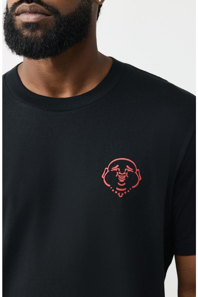 Abstract Horseshoe Graphic T-Shirt, Alternate, color, JET BLACK