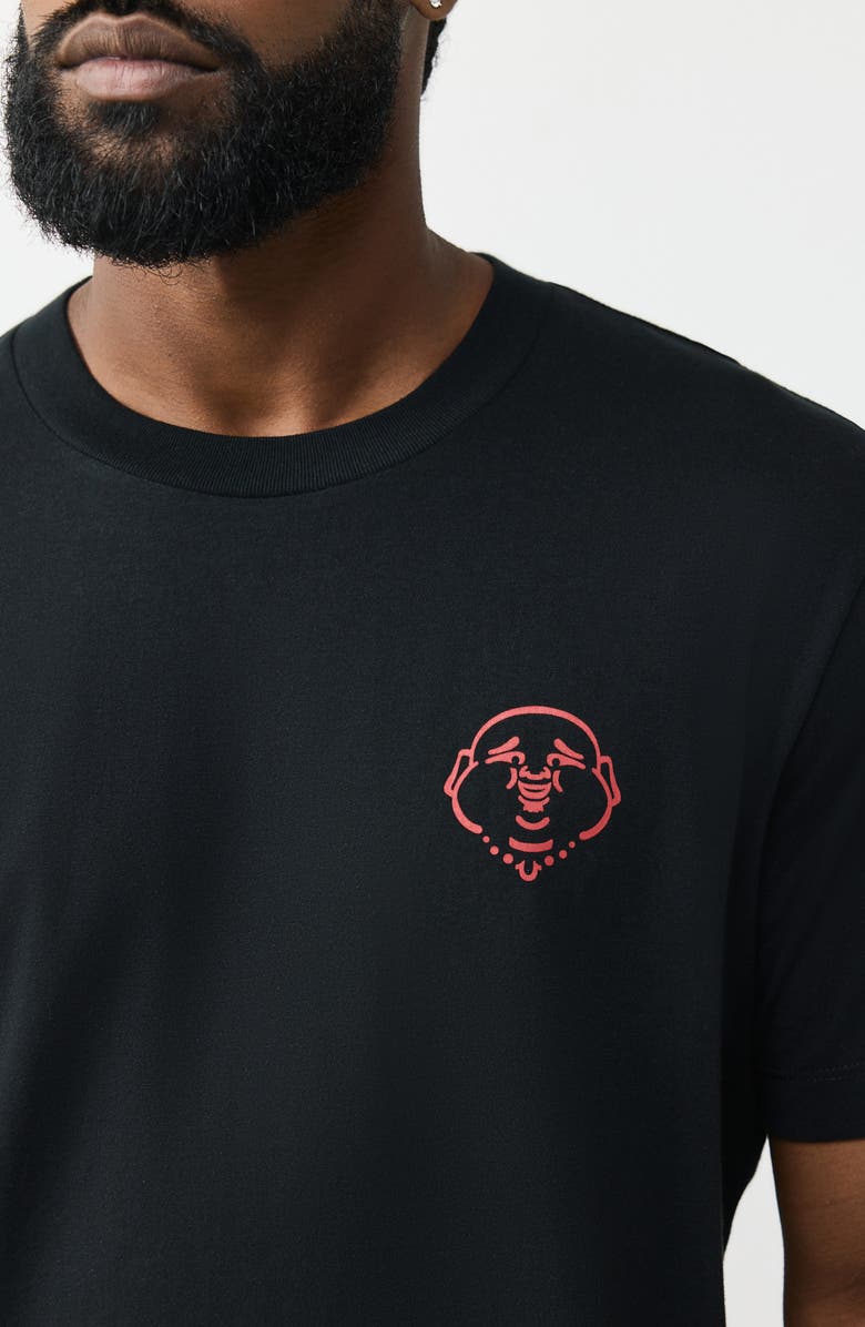 True Religion Abstract Horseshoe Graphic T-Shirt, Alternate, color, 