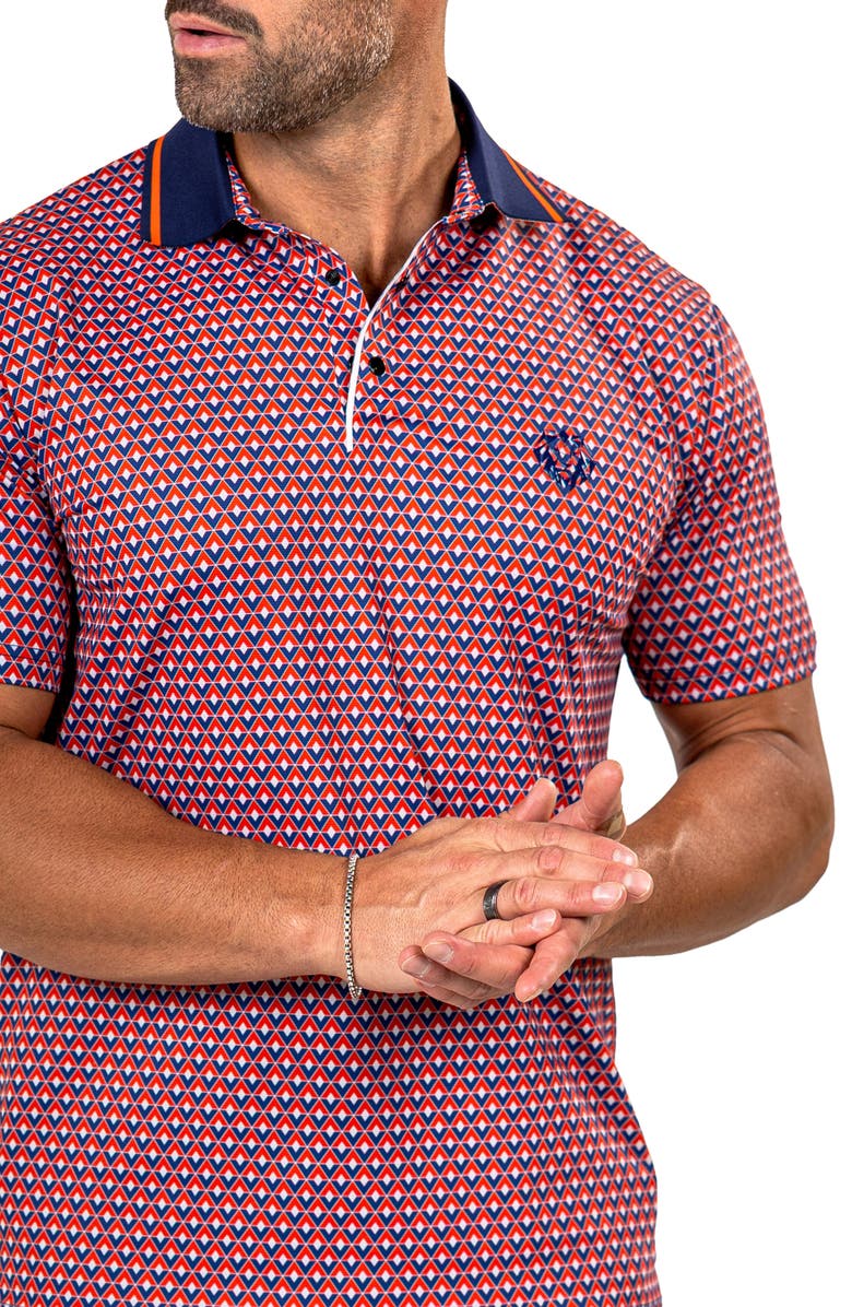 Maceoo Martyr0001 Print Golf Polo, Alternate, color, 