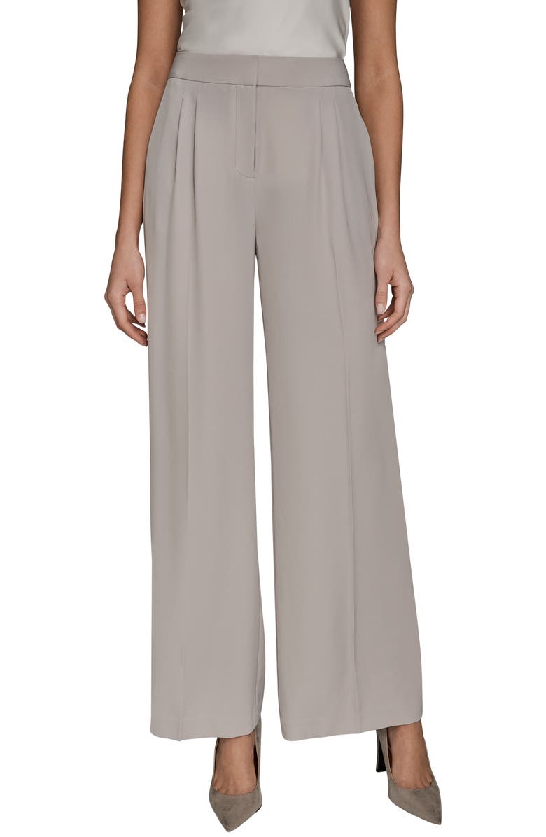 Donna Karan New York Pleated Wide Leg Pants, Main, color, Vapor