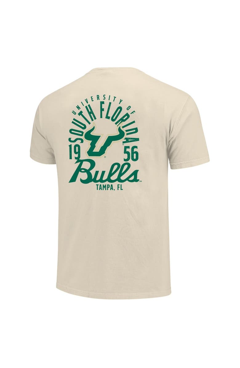 IMAGE ONE Men's Cream South Florida Bulls Comfort Colors Mascot Overlay T-Shirt, Alternate, color, Cream