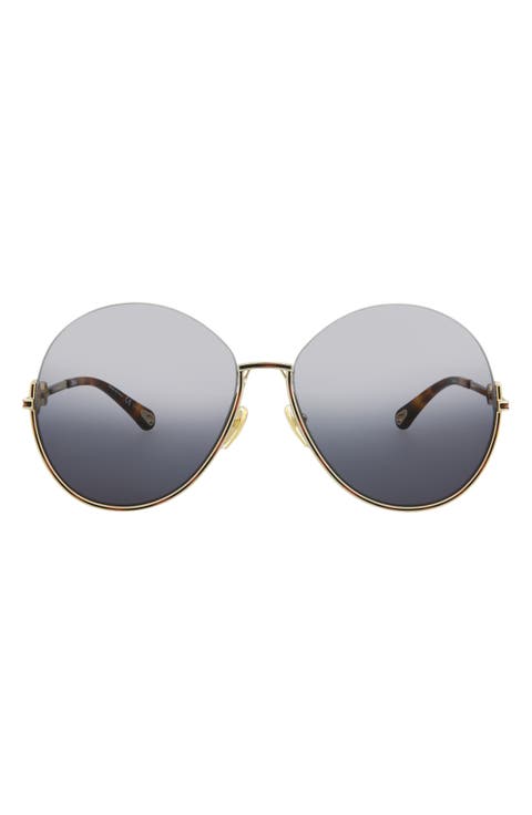 61mm Oversized Sunglasses