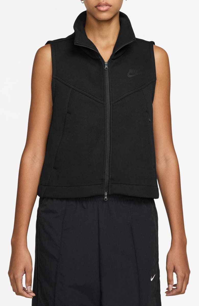 Nike Sportswear Tech Fleece Vest, Main, color, Black/ Black