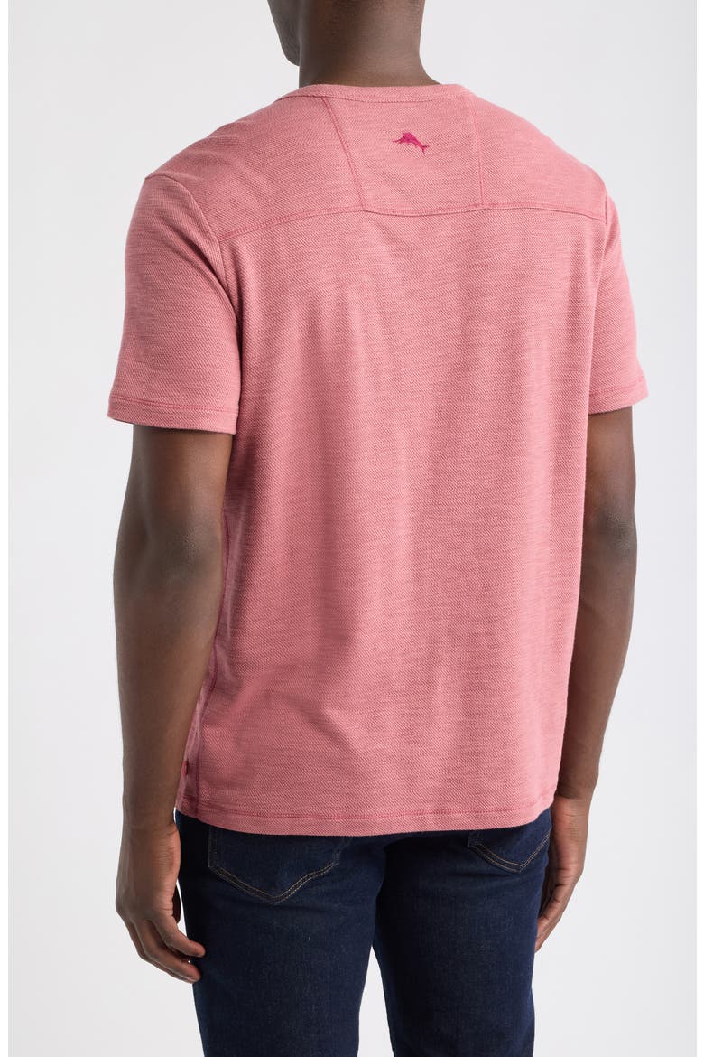 Sand Wave Slub Cotton Blend T-Shirt, Alternate, color, COSMOPOLITAN