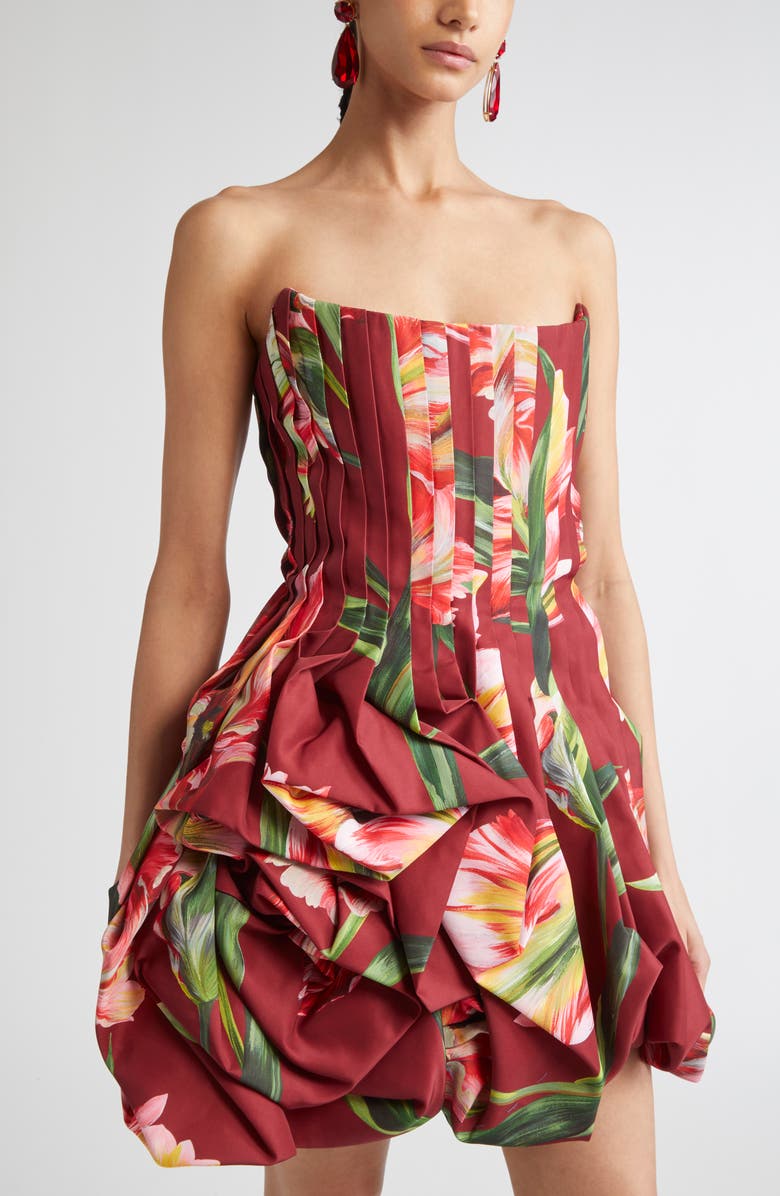 Carolina Herrera Double Flower Drop Earrings, Alternate, color, Celeste