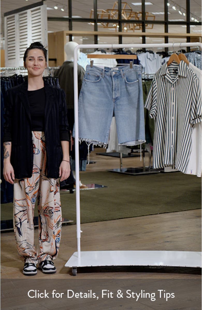 Anson Raw Hem Denim Shorts, sales video thumbnail