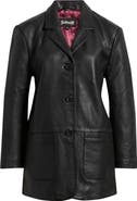 Schott NYC Oversize Leather Blazer