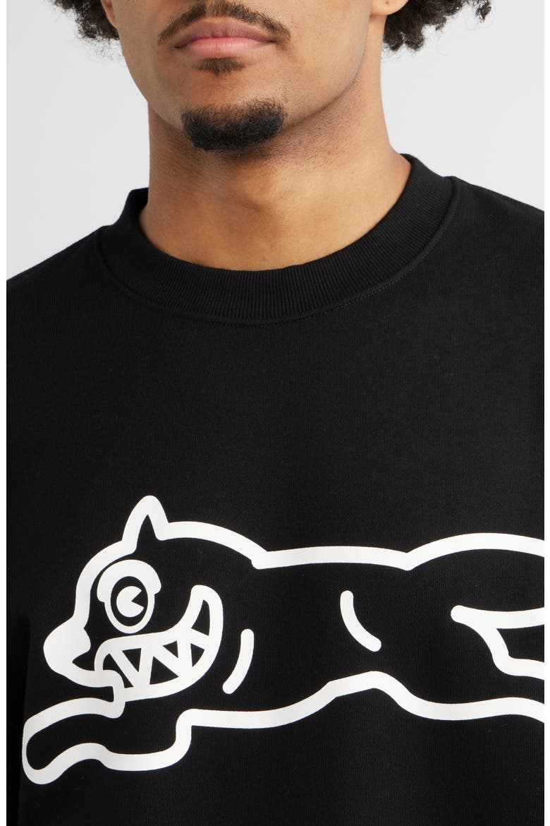 Raider Cotton French Terry Graphic Sweatshirt, Alternate, color, BLACK