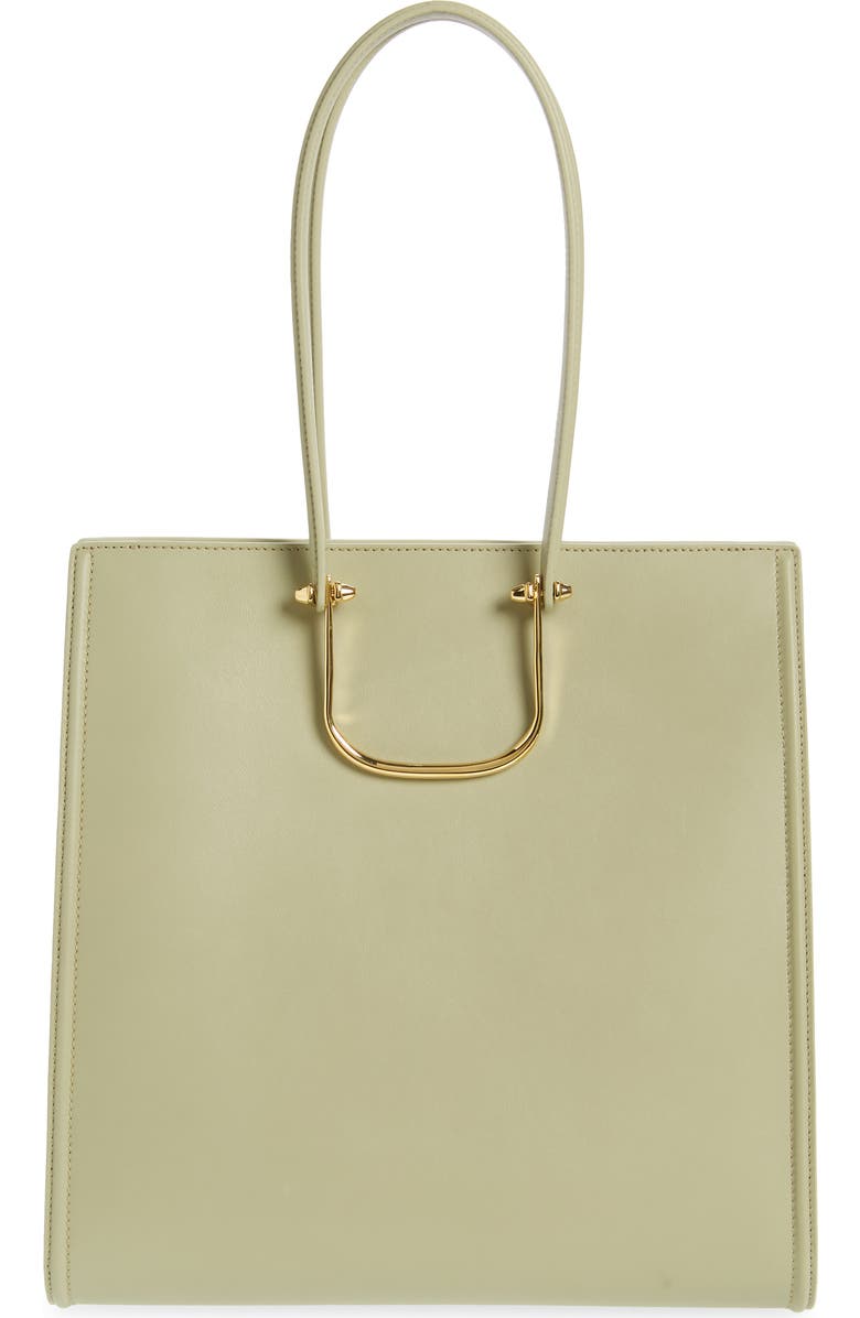 McQueen The Tall Story Leather Tote, Alternate, color,