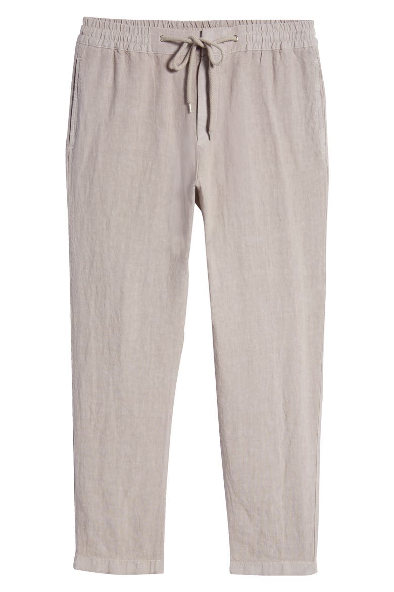 Seb Men"s Linen Drawstring Pants, Alternate, color, GREY