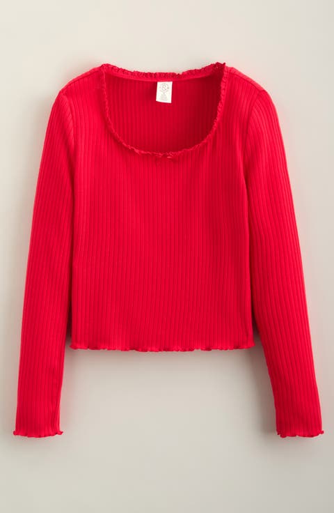 Kids' Ribbed Long Sleeve Tee