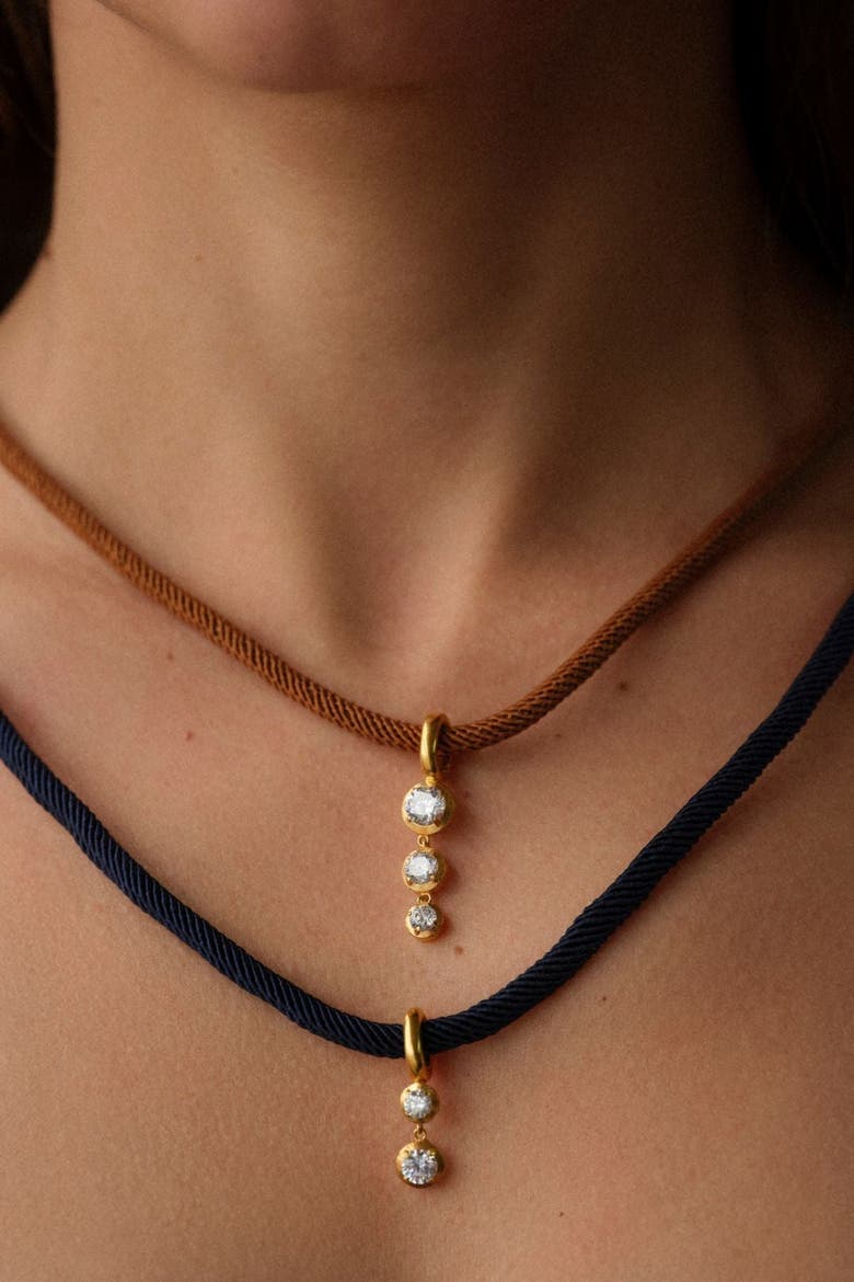 Bella Daily Rope Necklace, Alternate, color, Navy-White