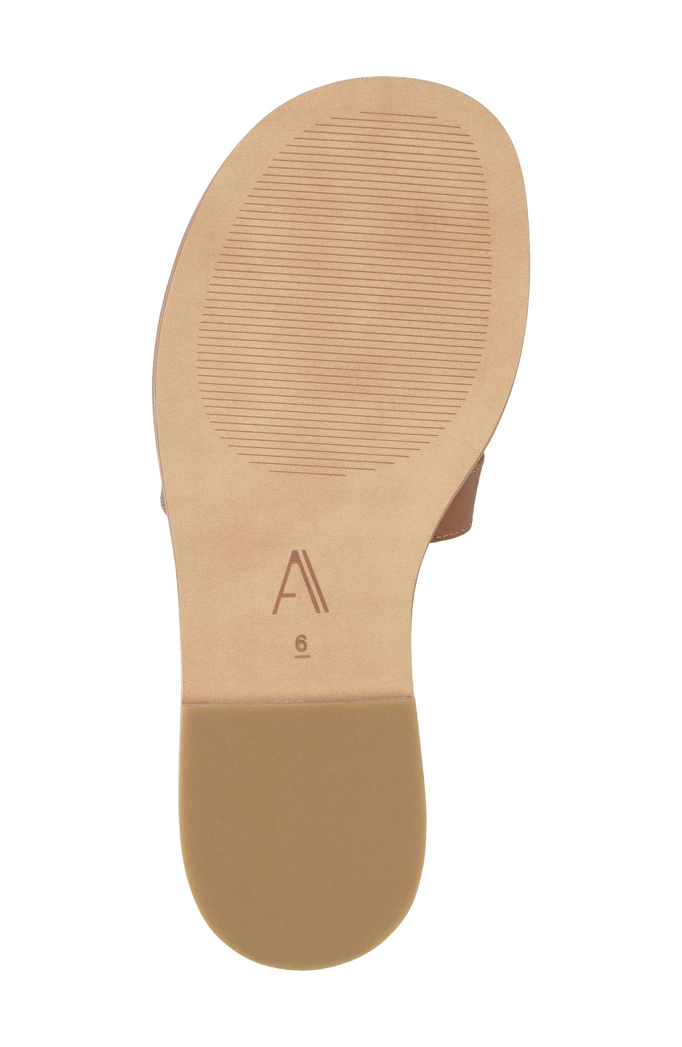 Bellevue Leather Slide Sandal, Alternate, color, TAN LEATHER