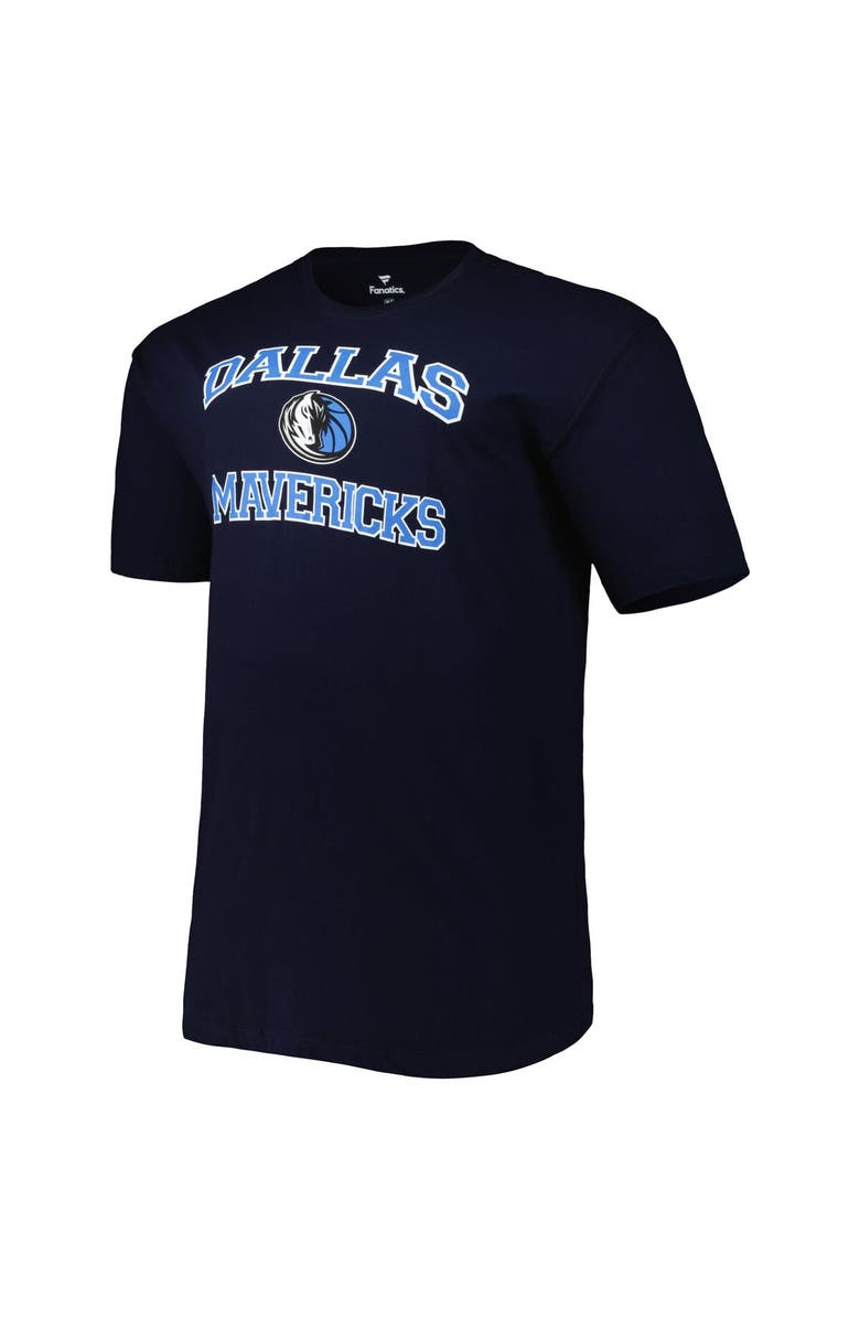 PROFILE Men's Navy Dallas Mavericks Big & Tall Heart & Soul T-Shirt, Alternate, color, Navy