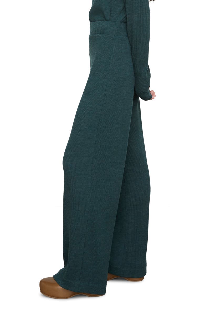 Vince Rib Wool Blend Wide Leg Pants, Alternate, color,