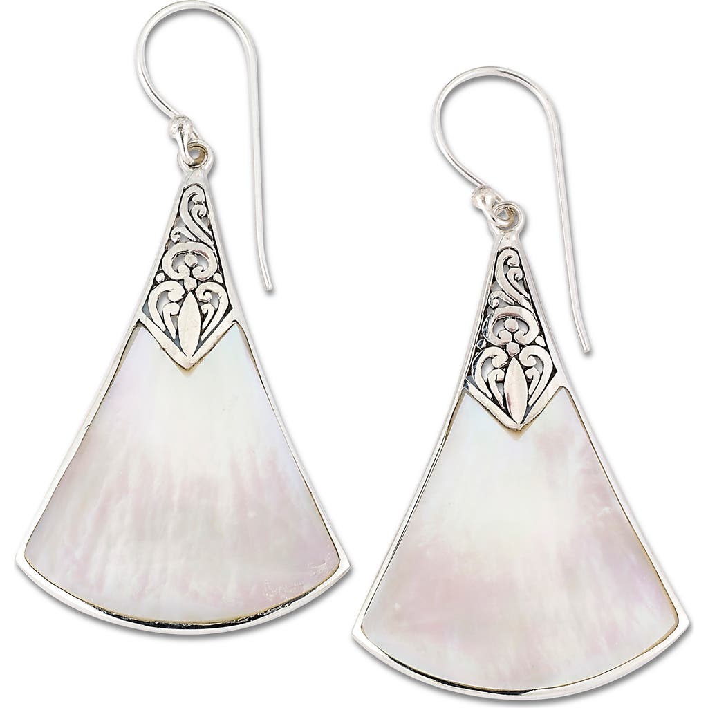 Samuel B. Mother-of-pearl Fan Drop Earrings