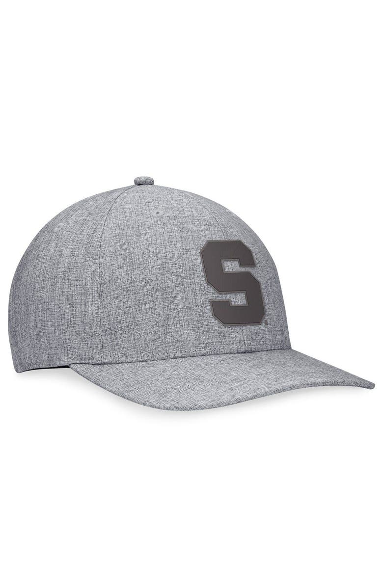 TOP OF THE WORLD Men's Top of the World Gray Michigan State Spartans Top Grit Flex Hat, Alternate, color, 