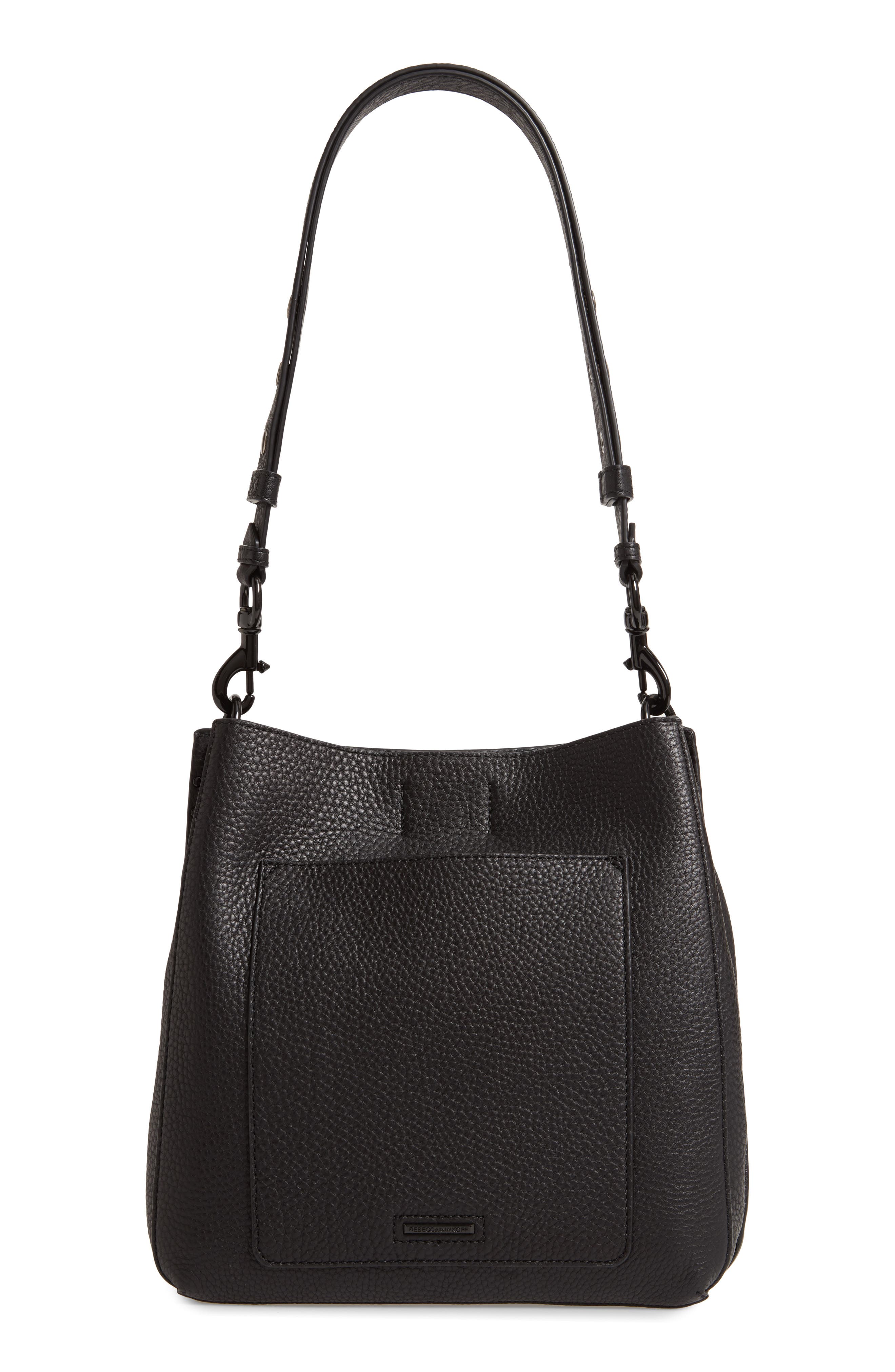 Rebecca Minkoff Darren Deerskin Leather Shoulder Bag, Alternate, color, 