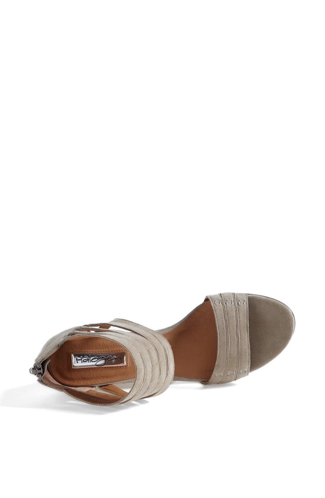 'Kyla' Sandal, Alternate, color, STONE SUEDE
