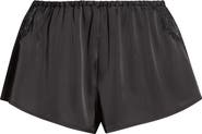 Etam Confidence Eyelash Lace Trim Satin Shorts