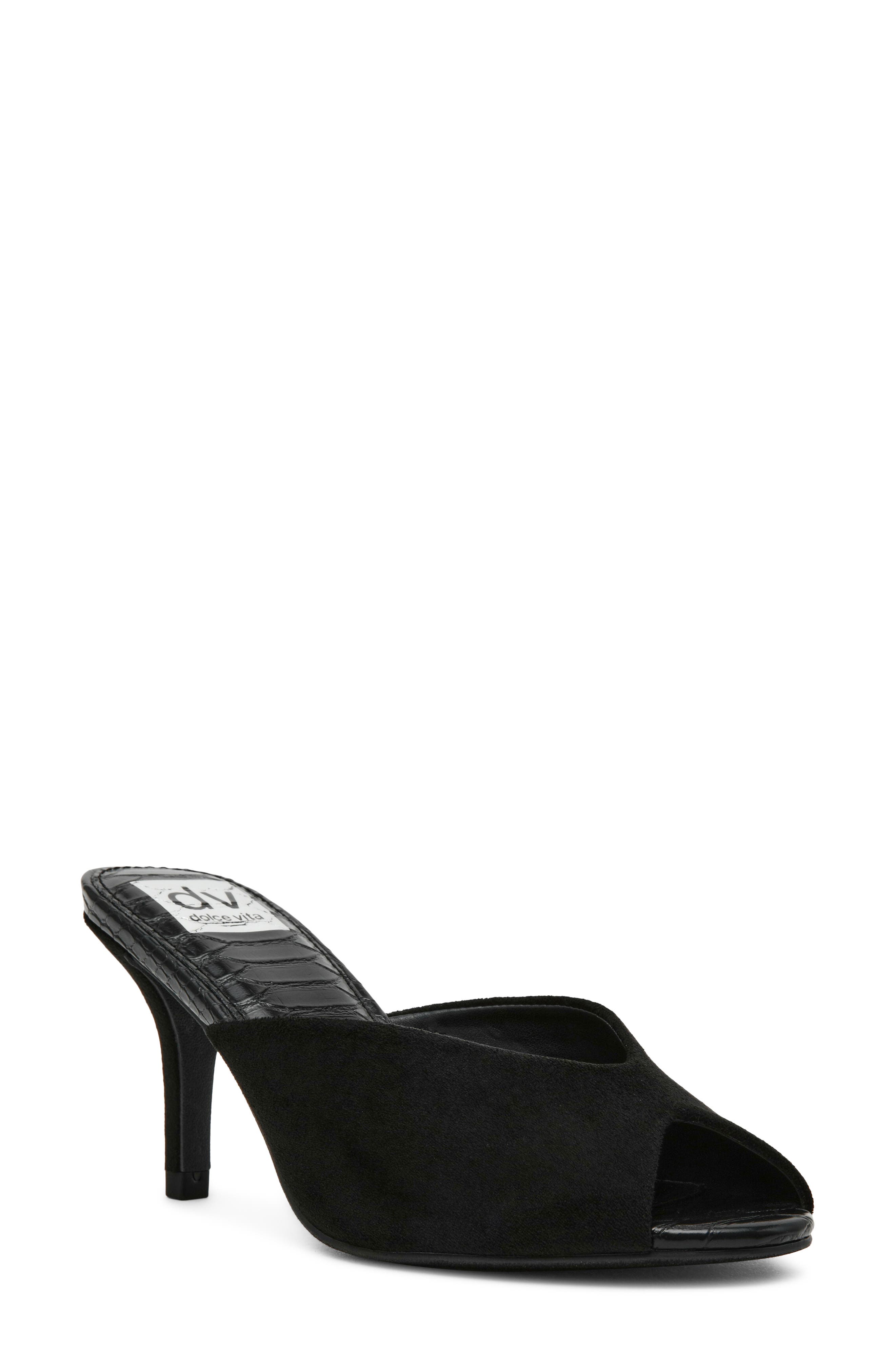 Curtsi Peep Toe Slide Sandal