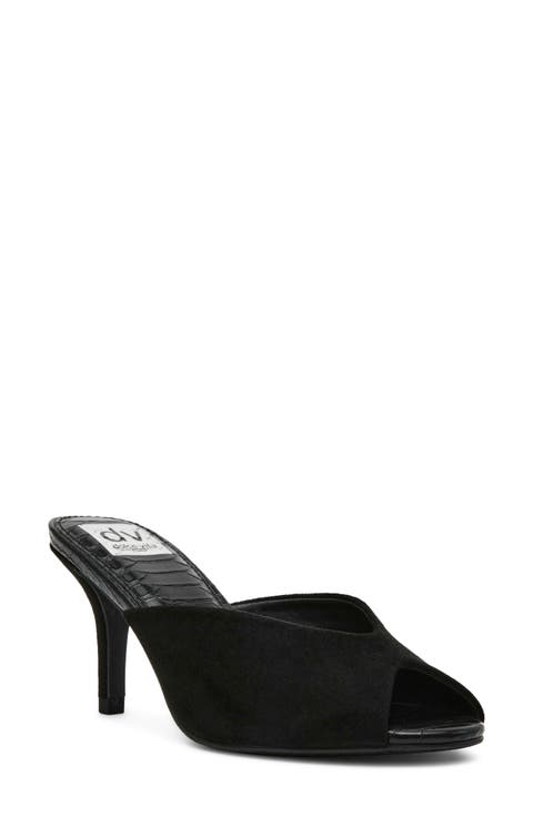 Curtsi Peep Toe Slide Sandal