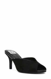 Curtsi Peep Toe Slide Sandal