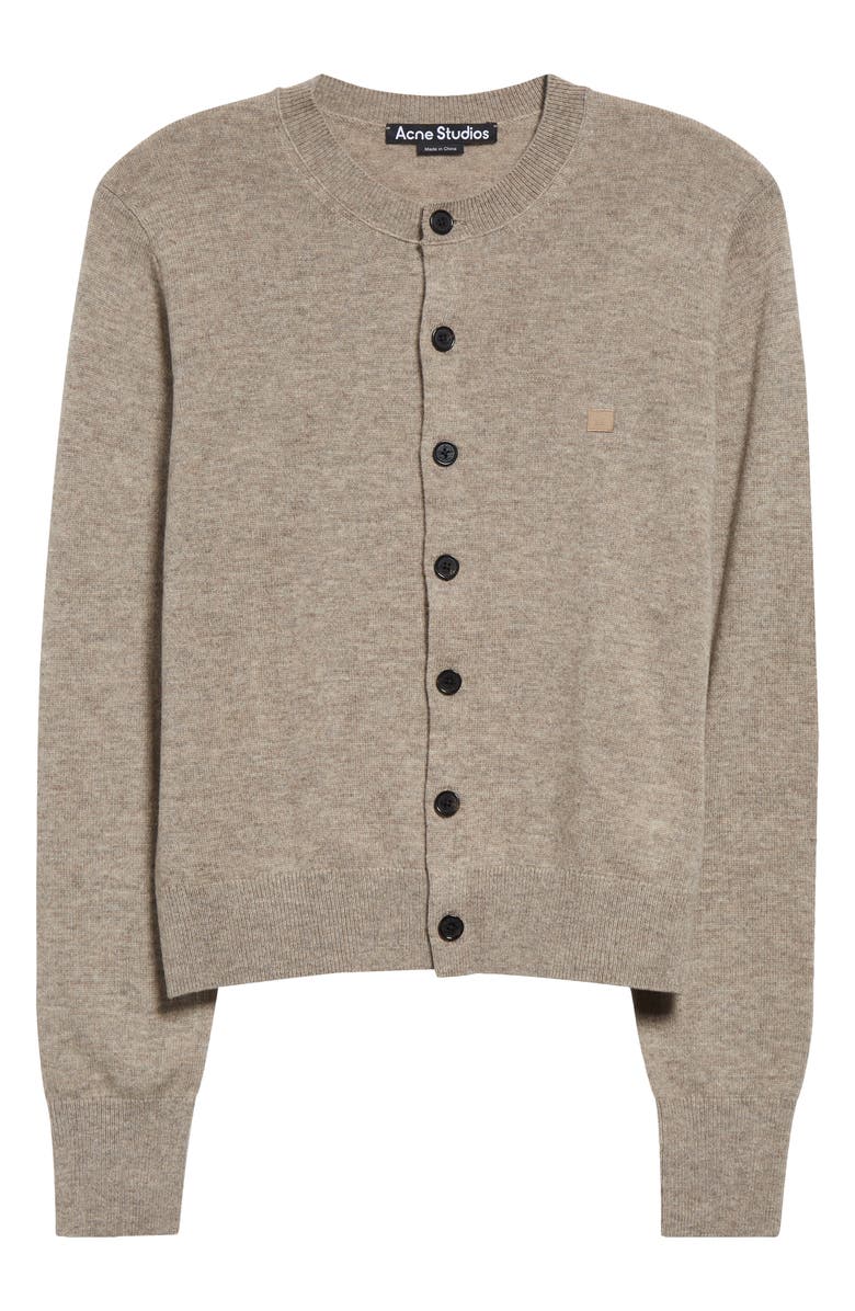 Acne Studios Ken Core Wool & Yak Hair Cardigan, Alternate, color, 