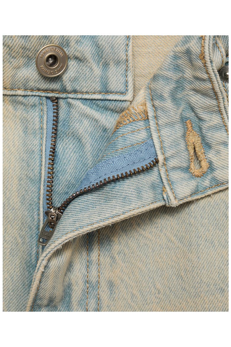 Relaxed Fit Denim Bermuda Shorts, Alternate, color, LIGHT VINTAGE BLUE