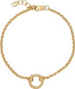 MADE BY MARY Rolo Charm Bracelet with Link Lock