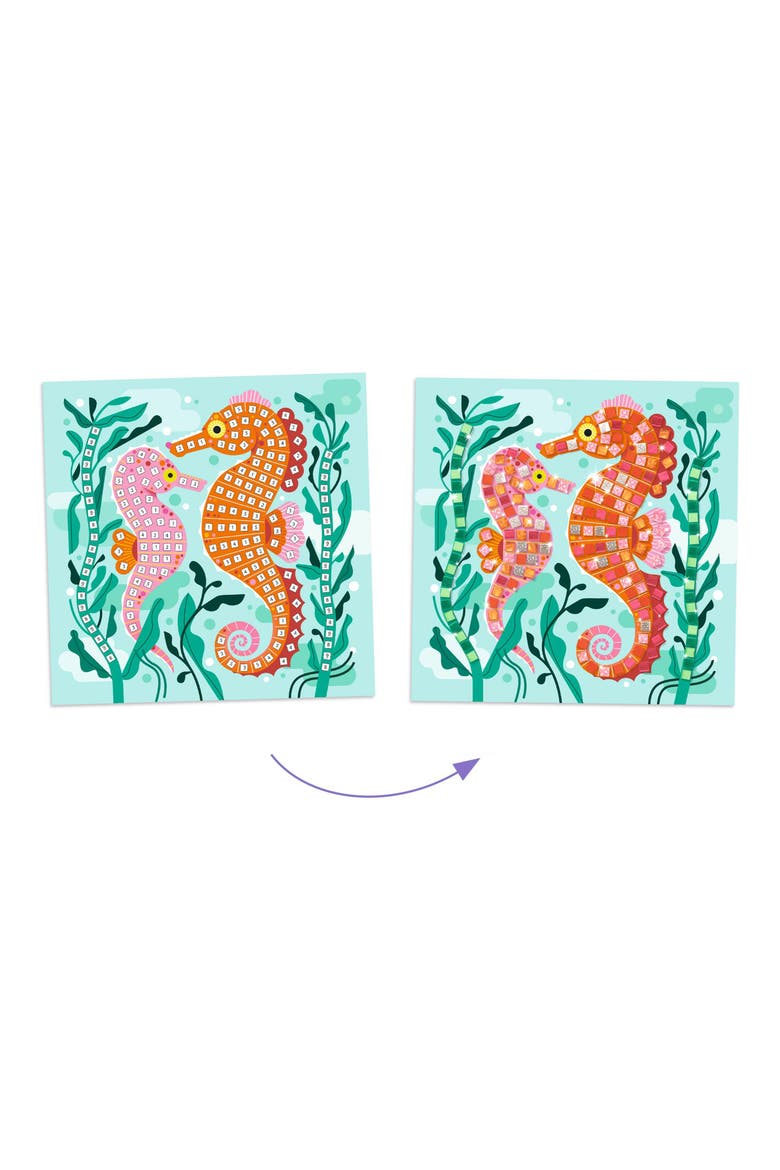4-Pack Caribbean Sticker Mosaic, Alternate, color, MULTI