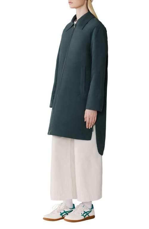 Soia & Kyo Laleh 700 Fill Power Down Longline Coat In Green
