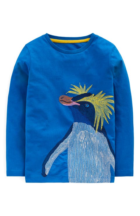 Kids' Superstitch Penguin Long Sleeve Cotton Graphic T-Shirt (Toddler & Little Kid)
