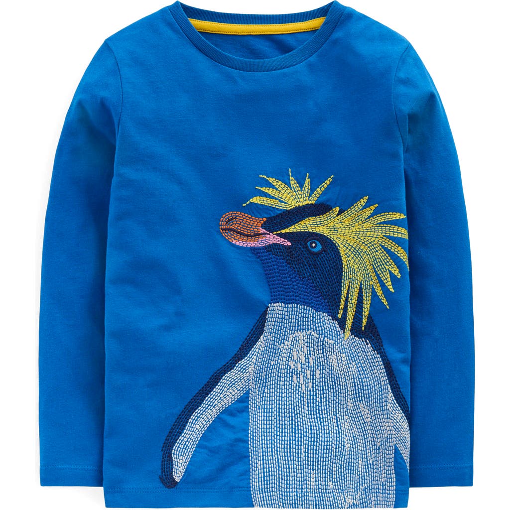Boden Longsleeve Superstitch T Shirt Directoire Blue Penguin In Blue