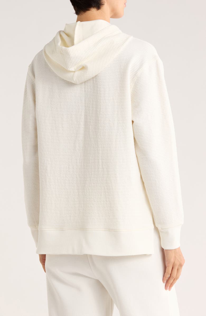 MARIKA Cora Ribbed Hoodie, Alternate, color, Egret