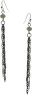 OLIVIA WELLES Arlon Faceted Bead Linear Drop Earrings