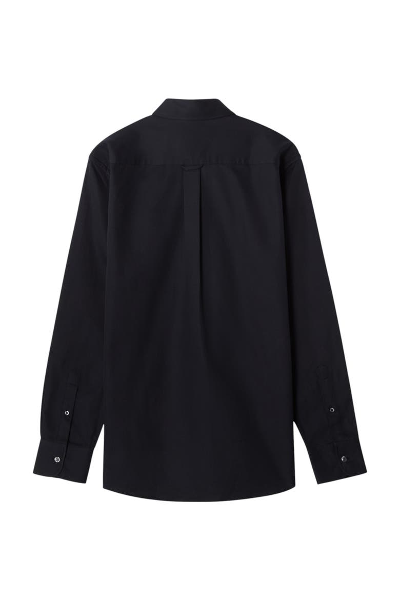 Harrison Button Down Pique Shirt, Alternate, color, Black