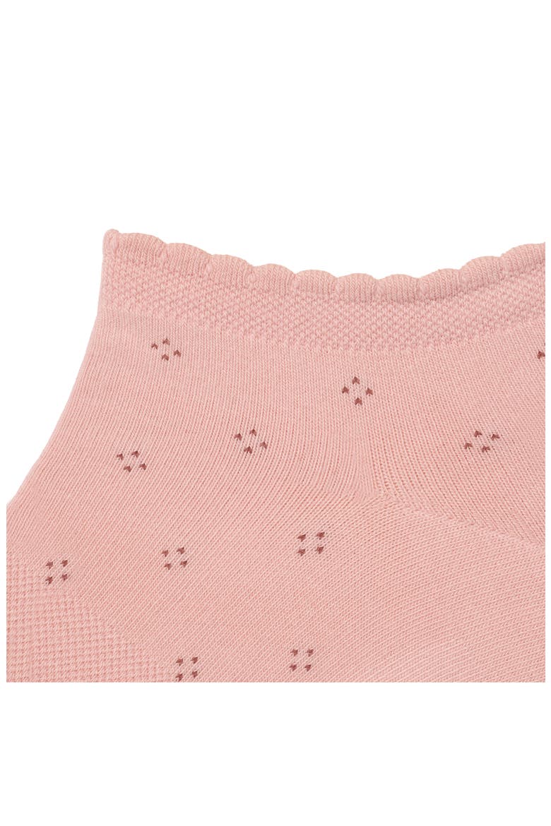 Dot Scallop Ankle Socks, Alternate, color, BABY PINK