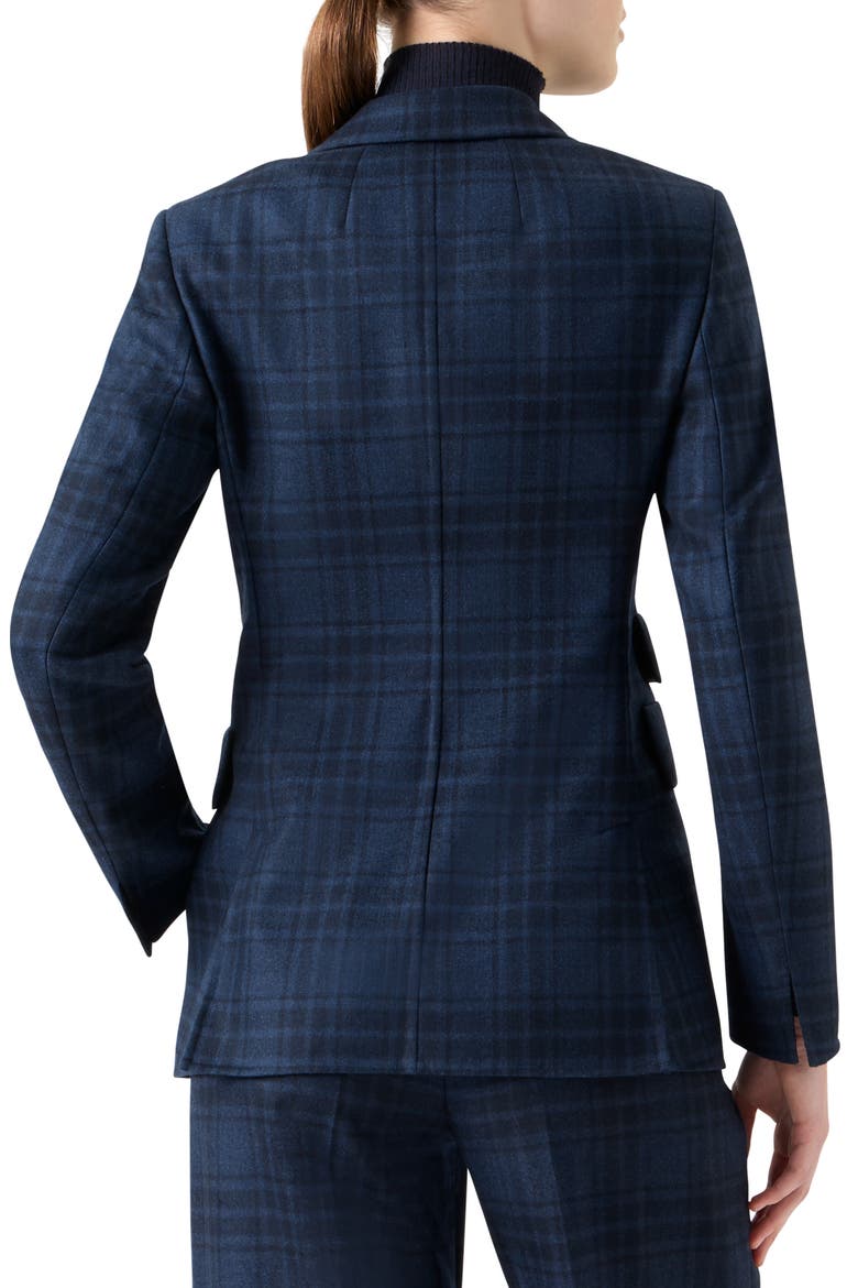Percival Check Wool Blazer, Alternate, color, DENIM-BLACK