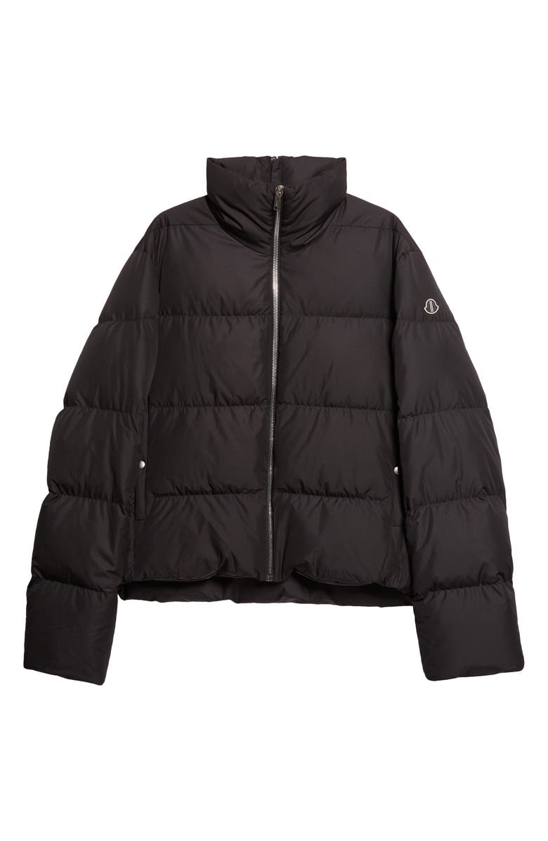 Moncler x Rick Owens Cyclopic Down Puffer Jacket, Main, color, Black