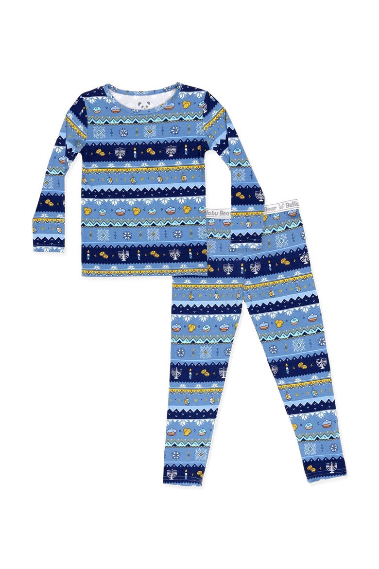 Kids' Hanukkah Fair Isle Set of 2 Piece Pajamas, Main, color, Hanukkah Fair Isle