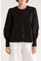 Long Sleeve Embroidered Eyelet Shirt